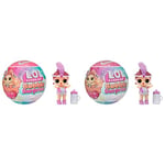 LOL Surprise Bubble Surprise Dolls- Collectible Doll, Surprises, Accessories, Bubble Surprise Unboxing, Glitter Foam Reaction in Warm Water- Great gift for Girls age 4+ (Pack of 2)