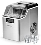 EUHOMY Ice Cube Maker Machine Countertop-2 Ways to Add Water, 24kg/Day, 24 Pcs &