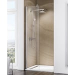 Schulte - Paroi de douche à l'italienne, verre 6 mm transparent, paroi fixe Walk In Free 50 x 200 cm