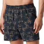 Schiesser 2P Fun Prints Boxer Shorts Svart/brun bomull XX-Large Herre