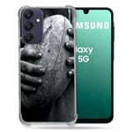 Cokitec Coque Renforcée pour Samsung Galaxy A16 5G Sport Rugby Ballon Vintage