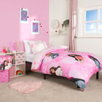 Barbie Duvet Cover Quilt Set Bedding Pink Polycotton Reversible