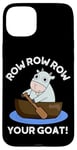 iPhone 15 Plus Row Row Row Your Goat Funny Animal Pun Case