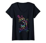 Womens Long Jumper Colorsplash Long Jumping Kids Long Jump V-Neck T-Shirt