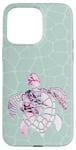 Coque pour iPhone 15 Pro Max Couleur chic violet gris tortue vert menthe assortie