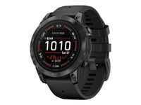 Garmin Epix Pro - Standard Edition - 2A Generation - 47 Mm - Skiffergråa Fiberförstärkta Polymerer - Ja Smart Klocka Med Band - Silikon - Svart - Handledsstorlek: 125-208 Mm - Display 1.3" - 32 Gb - Bluetooth, Wi-Fi, Ant+ - 78 G