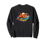 Disney Pixar Cars 2 Mater Eat My Rust Colorful Retro Logo Sweatshirt