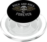 Rock And Roll Forever - Musique rock - Rocker Skull PopSockets PopGrip pour MagSafe