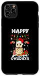 iPhone 11 Pro Max Retro Baby Owl Happy Owlidays Family Kids Christmas Holiday Case