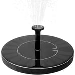 Fontaine de jardin, Fontaine Solaire avec Batterie, 1.5W Fontaine Extérieur de Jardin, Fontaine a Eau, Deco Jardin, Mini Pompe a Eau, Pompe Solaire