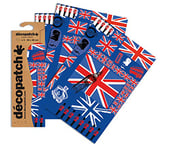 Décopatch C530O - Une pochette de 3 feuilles de papier imprimé 30x40 cm, So British