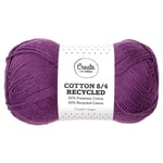 Cotton 8/4 Garn 100 g Recycled Purple Grape A179 Adlibris