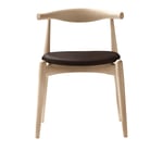 Carl Hansen - CH20, Tvålad Bok, Lädergrupp B Thor - 306 - Ruokapöydän tuolit - Hans J. Wegner - Puun värinen - Puu