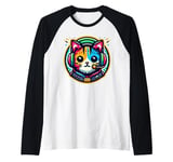 Fun Cat with Gamer Headset MEIRL Me In Real Life Raglan Baseball Tee