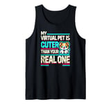 My Virtual Pet Is Cuter Gamer Pet Lover Tee Tank Top