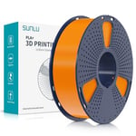 SUNLU PLA Plus Filament pour imprimante 3D, Filament PLA+ 1,75 mm, résistance améliorée, compatible avec les imprimantes 3D FDM, précision dimensionnelle +/- 0,02mm, bobine de 1kg (2,2 LBS), Orange