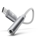 Adaptateur Usb C Jack De Casque 3,5Mm, Écouteurs Audio Numérique Type C Vers Aux,Clé Audio,Puce Dac Haute Résolution,Compatible Avec Samsung Galaxy S23 S22 Ultra,Pixel 7,Pad Mini 6[QUE072207]