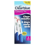 Clearblue Digital Pregnancy Tests 2 Pack, 6 Days Early Detection, Clear Results