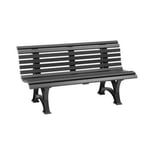 Banc - KETTLER - Neptune - Résine haute qualité - Anthracite - 150 cm