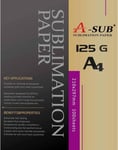 Papier De Sublimation A4,210X297 Mm,100 Feuilles,125 G/M²,Compatible Avec Les Imprimantes À Sublimation Epson,Sawgrass,Ricoh,Brother