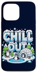 Coque pour iPhone 13 Pro Max Antarctique Pingouin Lover Chill Out Cute Winter Pingouin Igloo