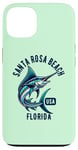 Coque pour iPhone 13 Santa Rosa Beach Floride USA Fishing Design