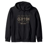 Vintage Clifton New Jersey Zip Hoodie