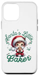 Coque pour iPhone 12 mini Petit Père Noël Kawaii du Père Noël en train de préparer Noël