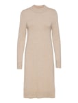 Vila Viril Crew Neck L/S Midi Dress - Noos Beige