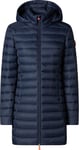 Save the Duck Women's Long Animal Free Puffer Jacket Carol Navy Blue, M/L