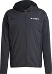 Adidas Men's Terrex Xperior Climawarm+ Wind Light Fleece Hooded Jacket Black, XL