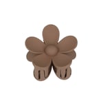 ECARLA XL Flower Hair Clip - XL brun blomma hårspänne