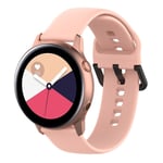 Samsung Galaxy Watch Active klockarmband i slitstark silikon - Rosa