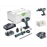 Tpc 18/4 Perceuse-visseuse à percussion sans fil 75Nm Brushless 18V + 1x Batterie 4,0Ah + Chargeur + Coffret Systainer - Festool