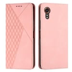 Rose Gold Diamond Pu-Kotelo On Yhteensopiva Samsung Galaxy Xcover 7:N Kanssa