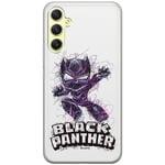 ERT GROUP Coque de téléphone Portable pour Samsung A34 5G Original et sous Licence Officielle Marvel Motif Black Panther 017 Parfaitement adapté à la Forme du téléphone Portable, Coque en TPU