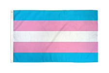 AZ FLAG - Drapeau Arc-en-Ciel Transgenre - 150x90 cm - Drapeau Lgbt - Trangender - Rainbow 100% Polyester Avec Oeillets Métalliques Intégrés - Pavillon 110 g