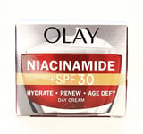 Olay Niacinamide + SPF30 Day Cream Niacinamide Vitamin E Hydrate Renew Age Defy