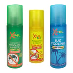 3PCS Xpel Mosquito and Insect Bug Repellent Spray Bundle Cooling Kids 3 Pack