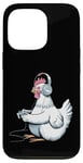 Coque pour iPhone 13 Pro Casque de jeu vidéo pour adulte Poulet