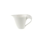 Villeroy & Boch 10 2525 0780, New Wave, Milk Jug with Curved Handle, Premium Porcelain, Dishwasher and Microwave Safe White, 200 ml