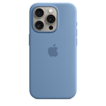 iPhone 15 Pro Silicone Case with MagSafe — Winter Blue