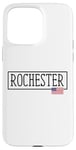 Coque pour iPhone 15 Pro Max Rochester City Drapeau USA Voyage US Amérique Femmes Hommes