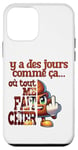 Coque pour iPhone 12 mini Journée à chier Expression Humour de merde sarcasme