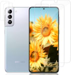 2 Stück Schutzfolie Für Panzerglas Für Samsung Galaxy S21 Plus + 2 Stück Kameraschutz, Sensitive Touch Hd Displayschutz, 9h Kratzfest 3d Panzerglasfolie, Keine Blasen Schutzglas Mit Fingerabdruck