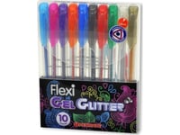 Flexi Abra Gel Pen 10 Color Glitter Pens