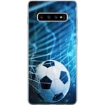 Samsung Galaxy S10+ Transparent Mobilskal Fotboll