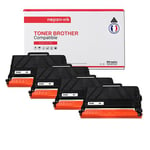 TONER TN 3480 TN3480 Noir x 4 Compatible pour Brother-NOPAN-INK Brother DCP-L5500DN L5600DN L5650DN, L-L5000D L5100DN L5200DW L5200DWT L6200DW L6200DWT L6250DW L6300DW L6400DW L6400DWT, MFC-L5700DW L5800DW L5850DW L5900DW L6700DW L6750DW L6800DW L6900DW