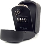 Rhino Lock Secure Pro - Combination Key Safe Wall Mounted - Lock Box/Key Box