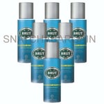 6 x BRUT SPORTS STYLE MENS DEODORANT BODY SPRAY 200ml LONG-LASTING